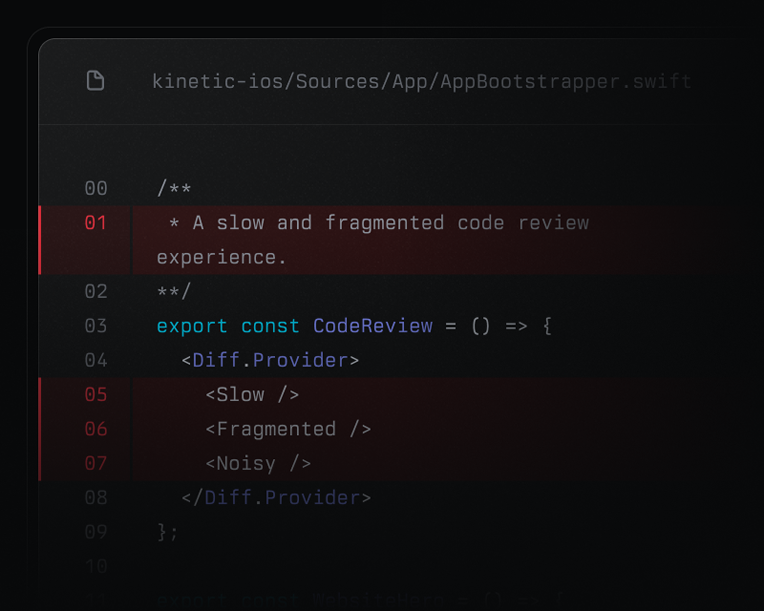 Review of product, UX and code changes