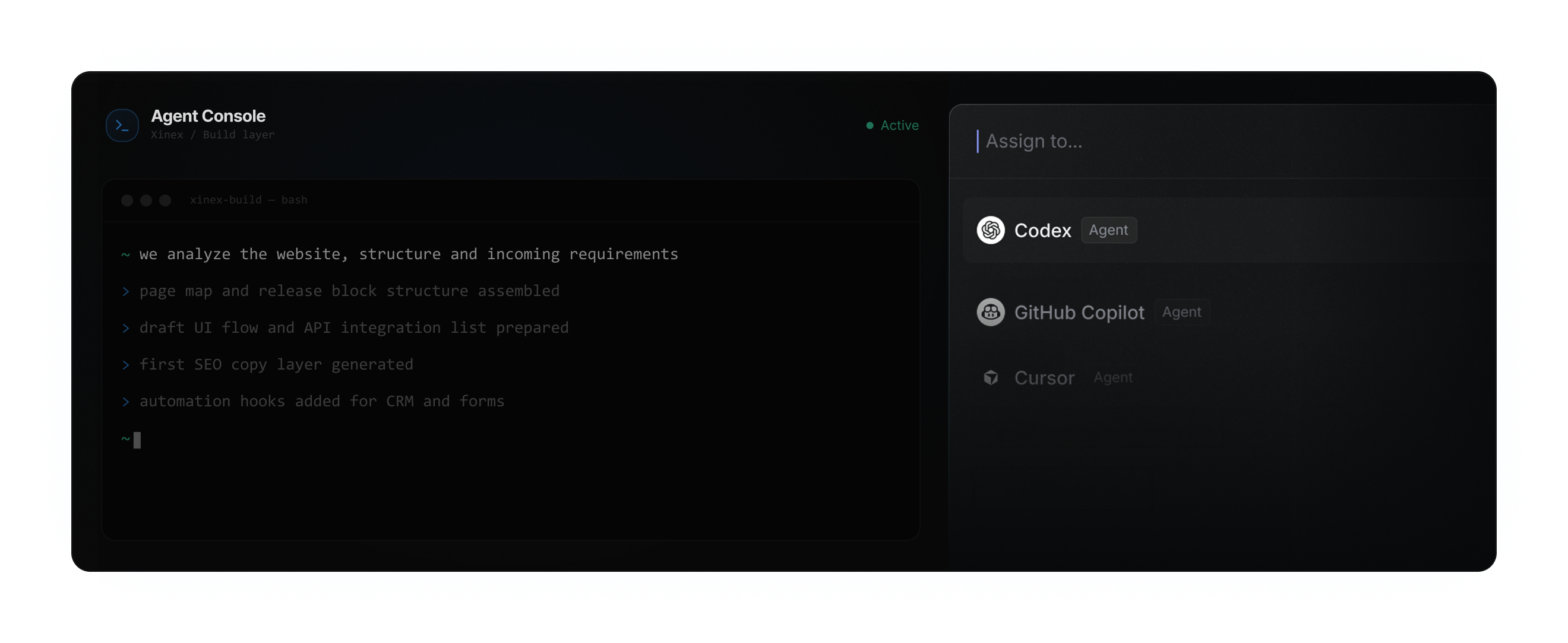 Agent Console workflow preview